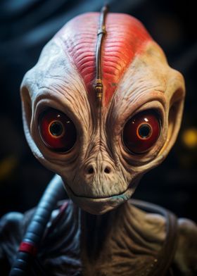 Closeup Alien from Mars