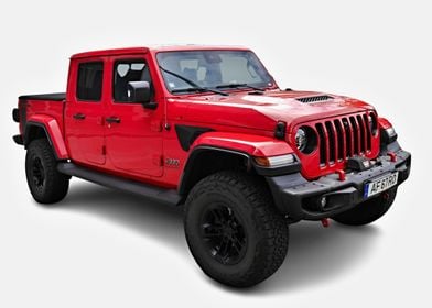 Jeep Gladiator JT in red