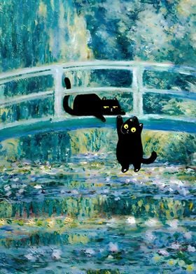 Pond of Waterlilies Cat