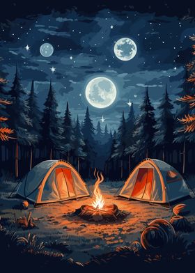 Beautiful Camping Night