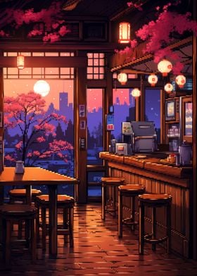 Japanese Ramen Shop Pixel