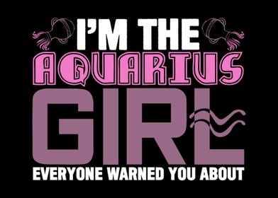 Aquarius Joke Warning Girl