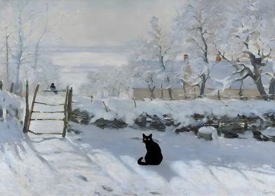 Cat Monet The Magpie