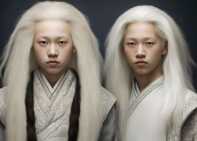Mongolian twins