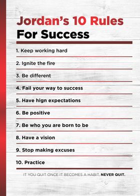 10 ruler for success