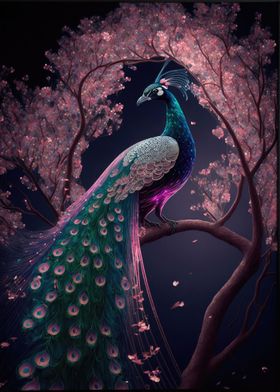 Peacock Art Print