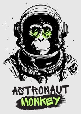 astronaut monkey art