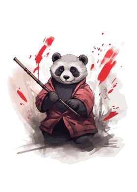 panda samurai japan 