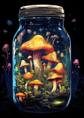 Jungle Mushroom in a Jar
