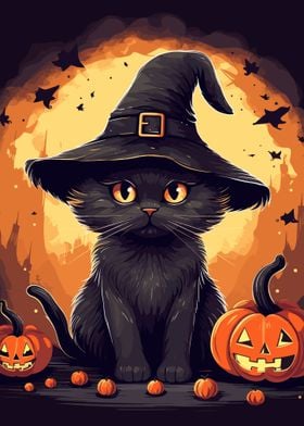 Kawaii Halloween Cat