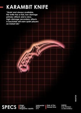 Karambit knife Neon Weapon