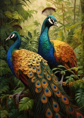 Peacock Art Print