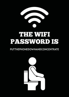 Bathroom wifi password