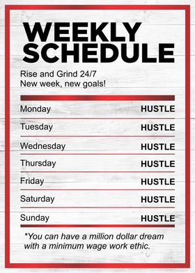 weekly schedule to success