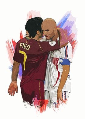 Zidane and Figo Football