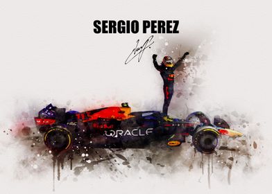 Car Sergio Perez Poster 