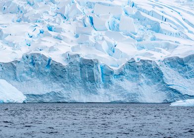 Glacier Reaching The Sea