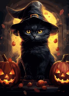 Kawaii Halloween Cat