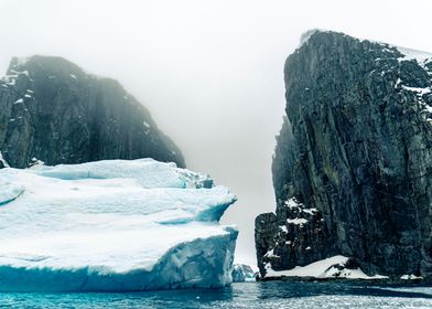 Iceberg And Cliffs