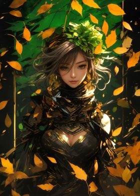 Japanese Autumn Woman