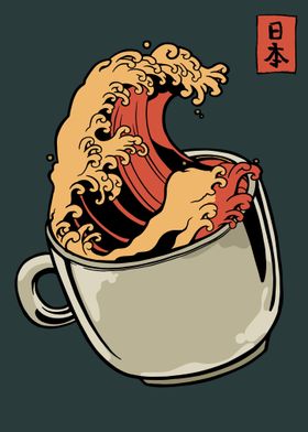 Great Wave of Coffee Wave