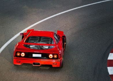 Ferrari F40 race up Monaco