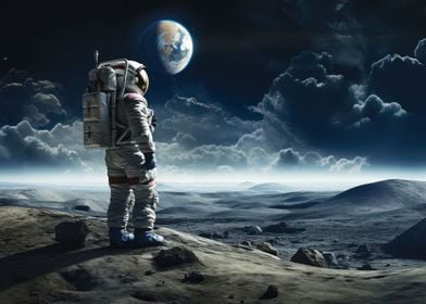 Astronaut moon astronomy o