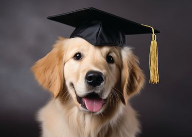 Labrador wear a motarboard