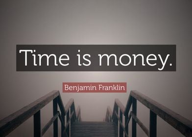 Time is Money franklin Art