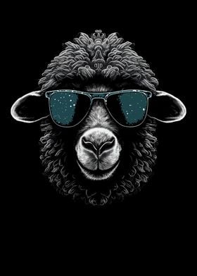 Sheep Sunglasses Cool Dj