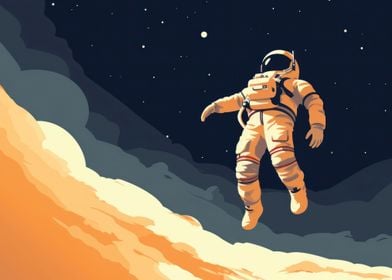 Astronaut explores fiction