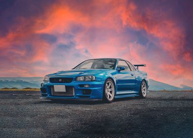 nissan skyline gtr r34 2