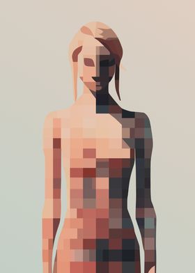 Pixel Blurred Girl