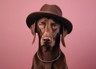 Chocolate labrador retriev