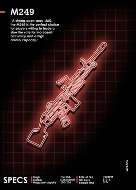 M249 Neon Weapon blueprint