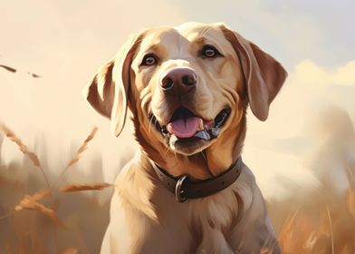 Labrador face portrait