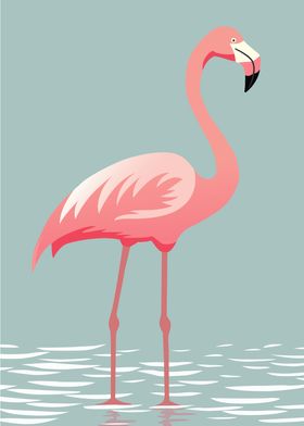 Elegant Flamingo Art
