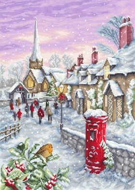 Christmas art print poster