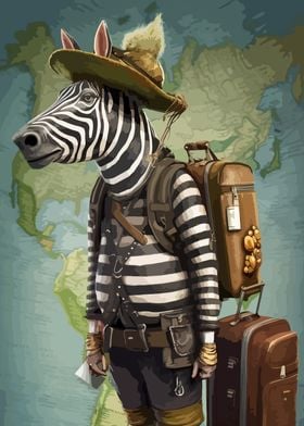 zebra travel meme