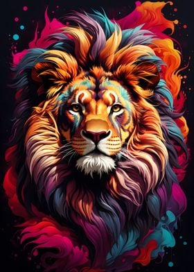 Lion Colorful