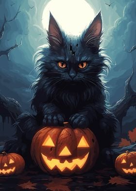 Kawaii Halloween Cat