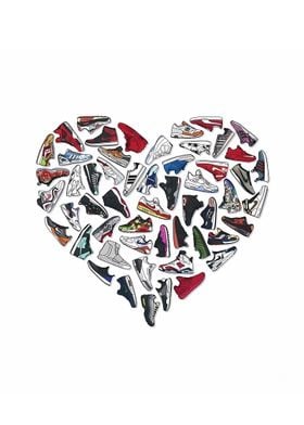 Hypebeast Heart Sneakers