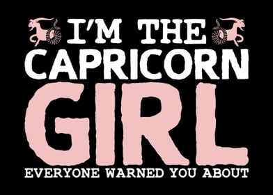 Capricorn Girl Warning Sun