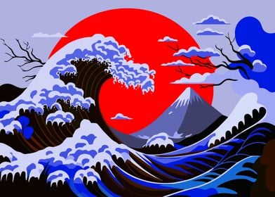 Japanese the great wave 