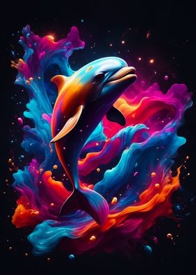 Dolphin Colorful