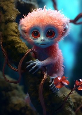 Cute Forest Monkey Alien