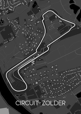 Circuit Zolder map