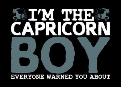 Capricorn Boy Warning Joke