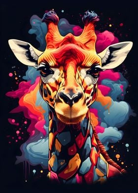 Colorful Giraffe