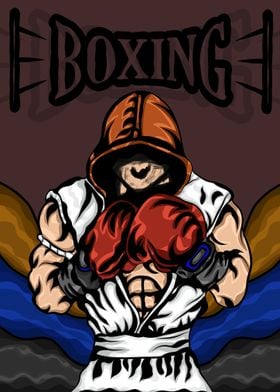 Boxing Cartoon Posters